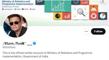The Statistics Ministry's Twitter account was hacked with Elon Musk's name and photo.