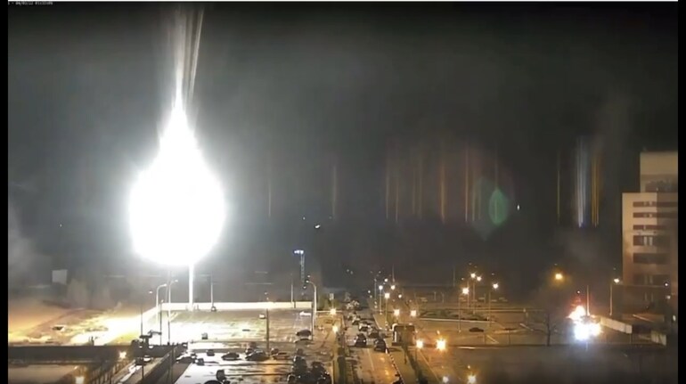 Nuclear plant on fire