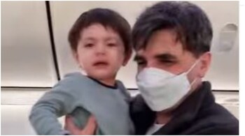 When a child had a meltdown on flight from Dubai to Albania, his co-passengers came together to cheer him up. (Image credit: Screengrab from video posted on Instagram by @ parikshitbalochi)