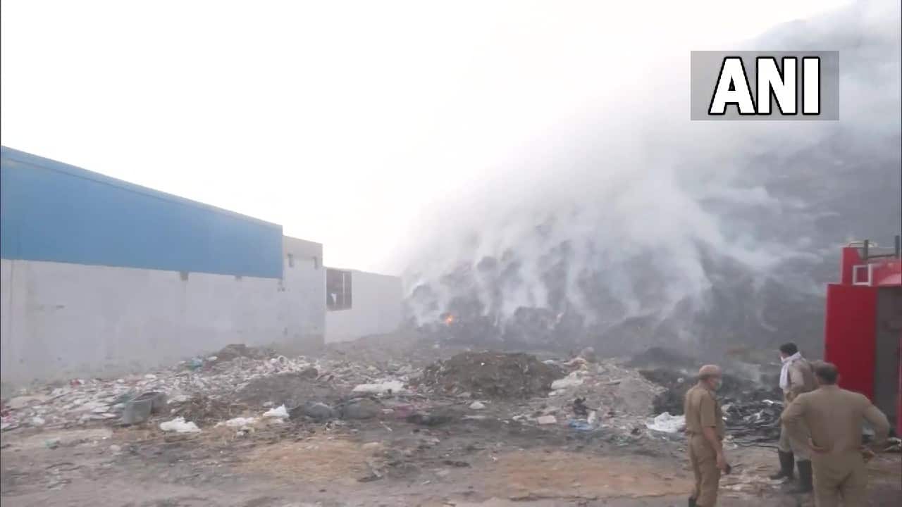 The Aam Aadmi Party (AAP) lashed out at the BJP on social media and said the fire at the Bhalswa landfill will &quot;finish&quot; the saffron party which rules all the three civic bodies. As the fire was spreading in the nearby colonies, people were finding it difficult to breath, Senior AAP leader Durgesh Pathak said. (Image: ANI)