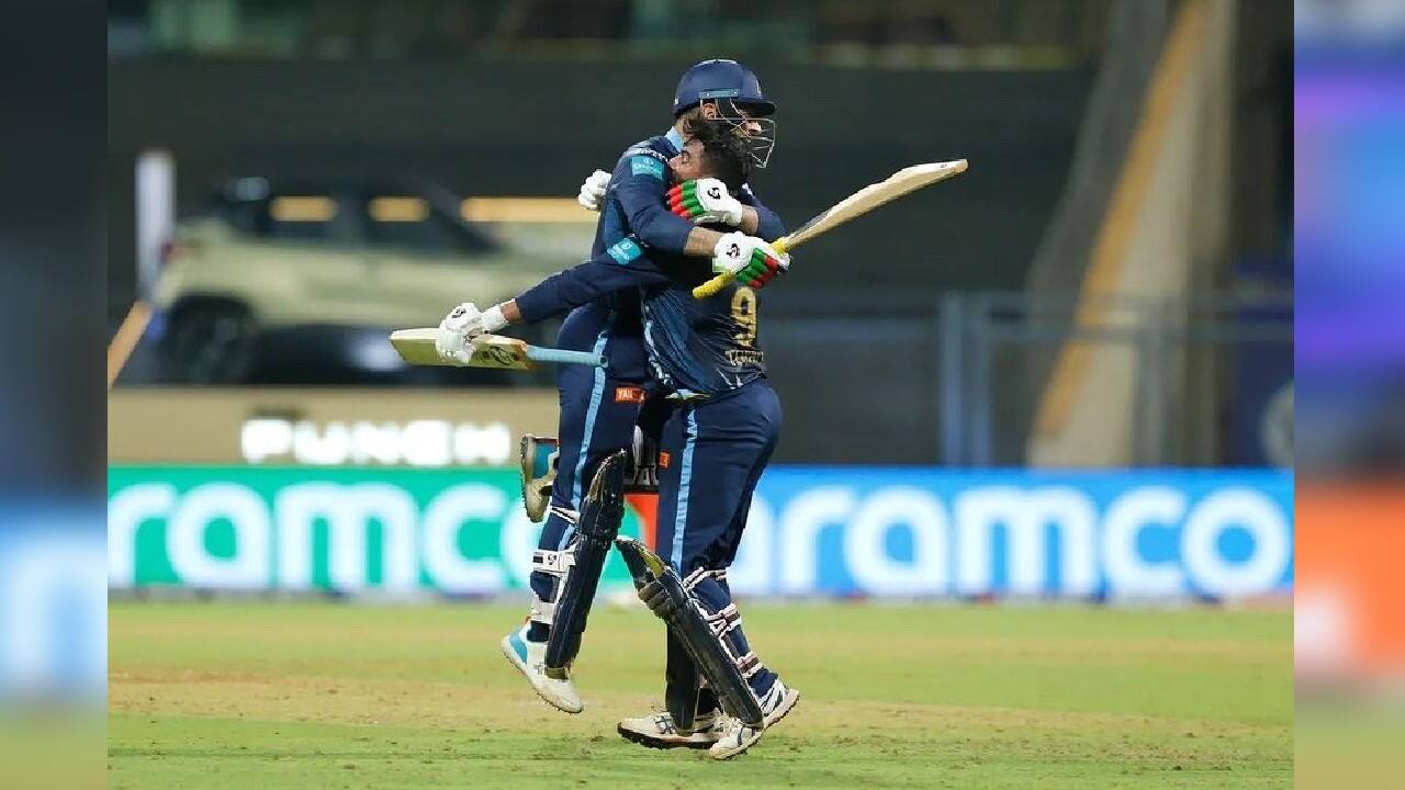 The Afghanistan leg-spinner, who was off color with the ball with figures of 0-45, hoisted Jansen over his head for a straight six before blazing sixes over extra cover and to fine leg on the last two balls to seal a nail-biting seventh win for table-topper Gujarat. (Image: IPL)