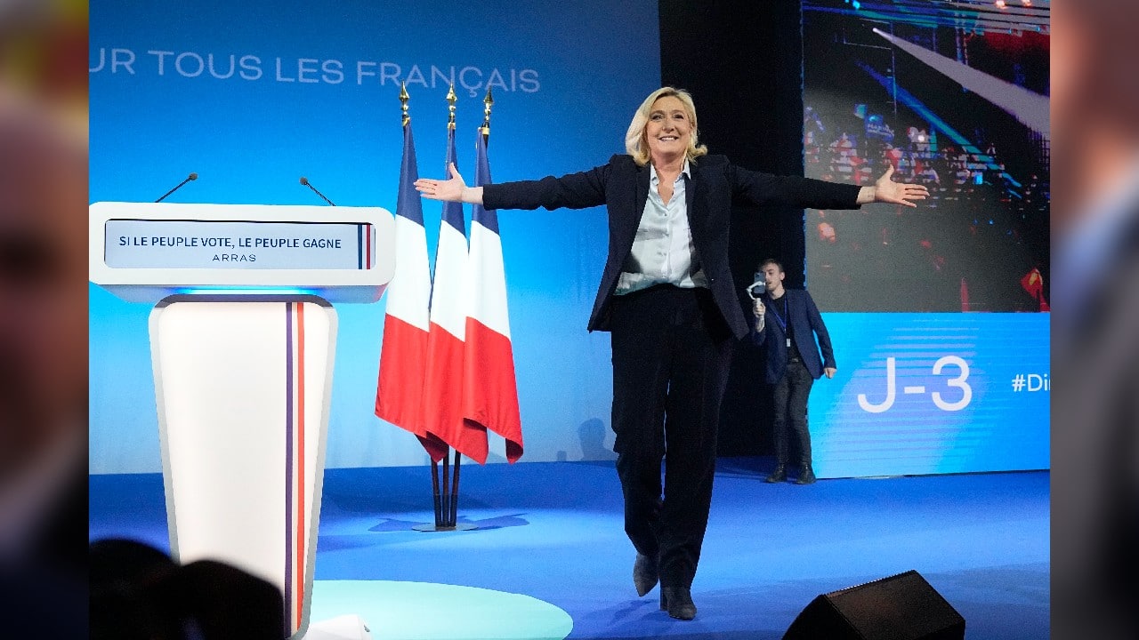 Speaking on C-News, Le Pen called on the French to read her manifesto and wake up to the failures of Macron's five-year term. She responded to criticism that her policies did not hold up under scrutiny. “I call on the French to check for themselves and form an opinion by reading what I propose to do to respond to the rampage that was Emmanuel Macron,” she said. (Image: AP)