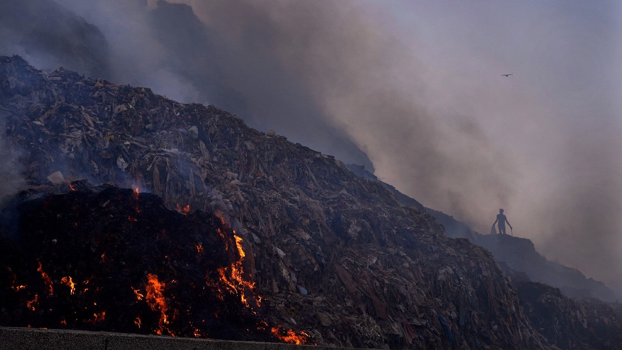 &quot;The residents have started complaining of sore throat, itchy eyes and breathing problems. Currently, eight fire tenders are working on the site. It will take at least two more days to douse the fire. Our teams are working round-the-clock to put it out,&quot; a fire officer said. The cause of the fire is yet to be ascertained. However, another official said rising temperature leads to formation of methane gas at the dump yard sites and this is &quot;extremely flammable&quot;. (Image: AP)
