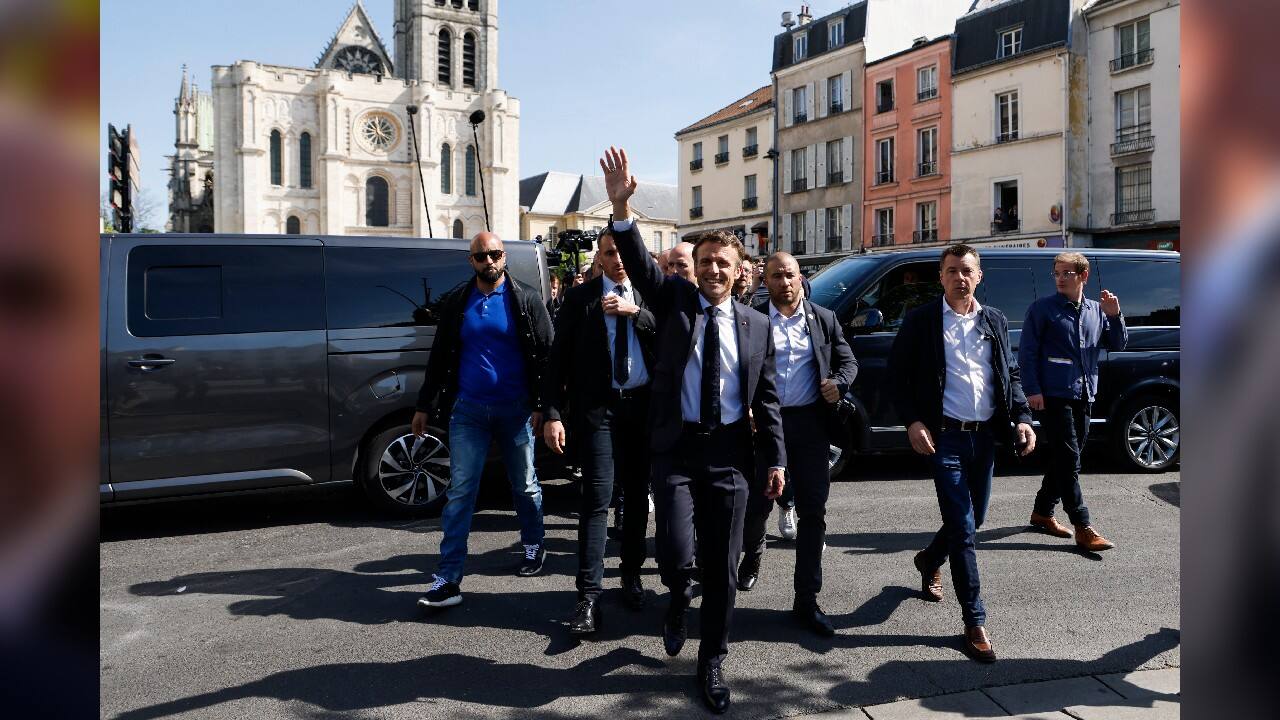 President Emmanuel Macron, the centrist incumbent, has campaigned on a message of unity. On April 22, he laid into the nationalist rival he is set to face in a Sunday runoff, accusing far-right leader Marine Le Pen of trying to divide France over Islam. “The far right lives off fear and anger creating resentment. It says that excluding parts of society is the answer,” Macron told France Inter radio. “(But) I want to try to answer it... (and) make us live as a united nation.” (Image: AP)