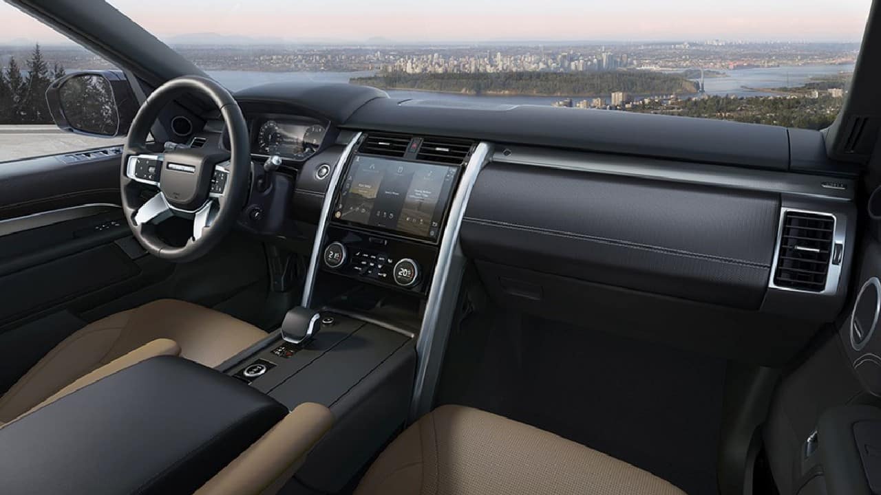 Most other features remain the same. Behind the new four-spoke steering wheel is a 12.3 inch digital instrument cluster, Apple CarPlay and Android Auto connectivity, Click and Go tablet holders and a Meridian 14-speaker sound system including a dual-channel sub-woofer. Other features include 360-degree parking camera, “ClearSight Ground View” camera system, auto headlamps and wipers, auto levelling headlamps, electrically foldable rear seating, keyless entry, animated direction turn signals, auto dimming interior rear-view mirror, powered inner tailgate and a powered gesture tailgate. (Image: Land Rover)