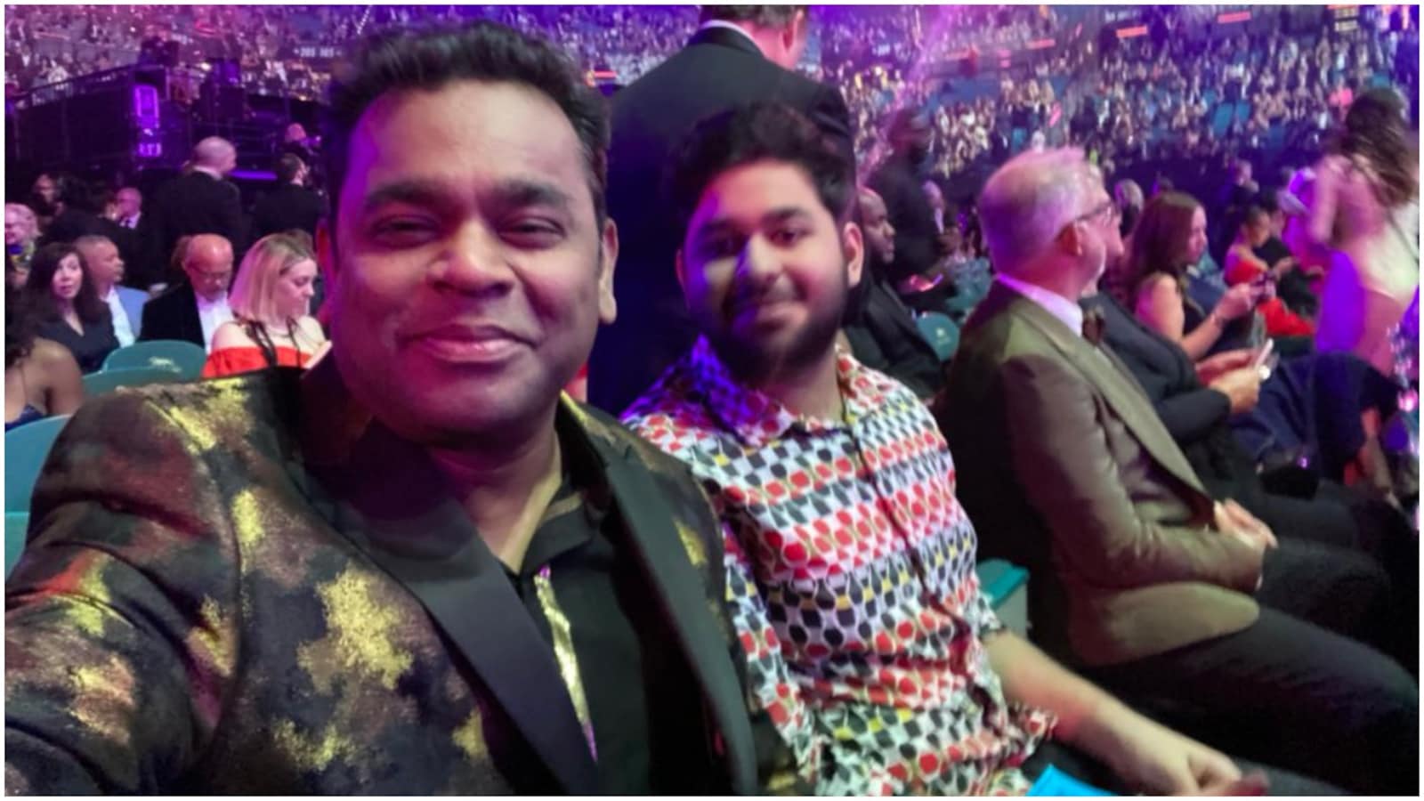 AR Rahman shares selfie with son from Grammys; 'Parenting'