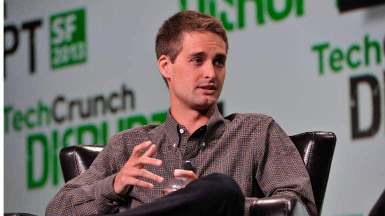 (Image: Snapchat CEO Evan Spiegel speaks at Techcrunch Disrupt SF)
