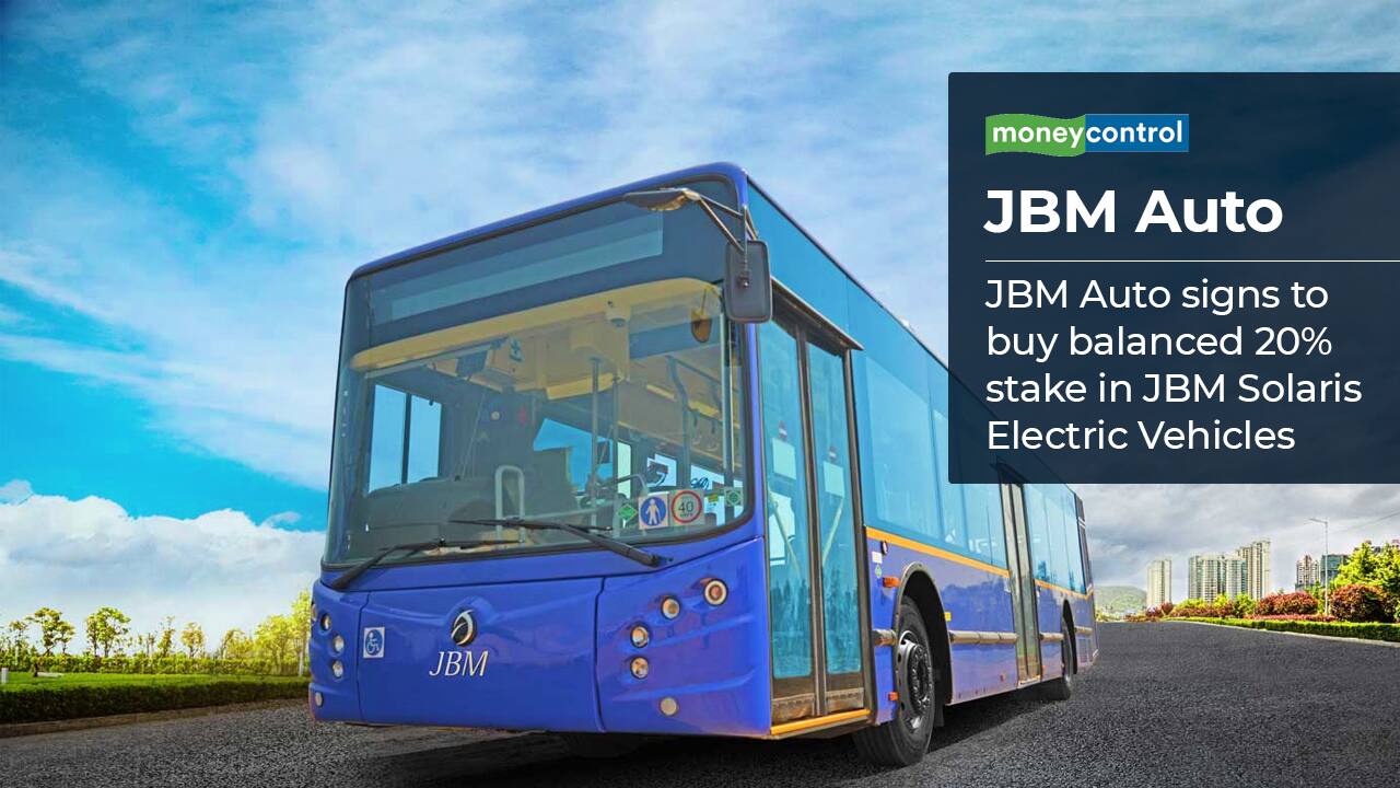 JBM Auto: JBM Auto to buy remaining 20% stake in JBM Solaris Electric Vehicles. The company has signed an agreement to purchase the balance 20.10 percent stake in subsidiary JBM Solaris Electric Vehicles from joint venture partner Solaris Bus & Coach SP. Z O.O. JBM Solaris Electric Vehicles will now become a wholly-owned subsidiary of the company.