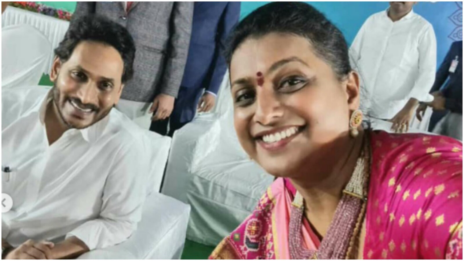 Roja Actor Sex - Roja Selvamani, firebrand actor, now an Andhra minister; posts selfie with  Jagan Reddy