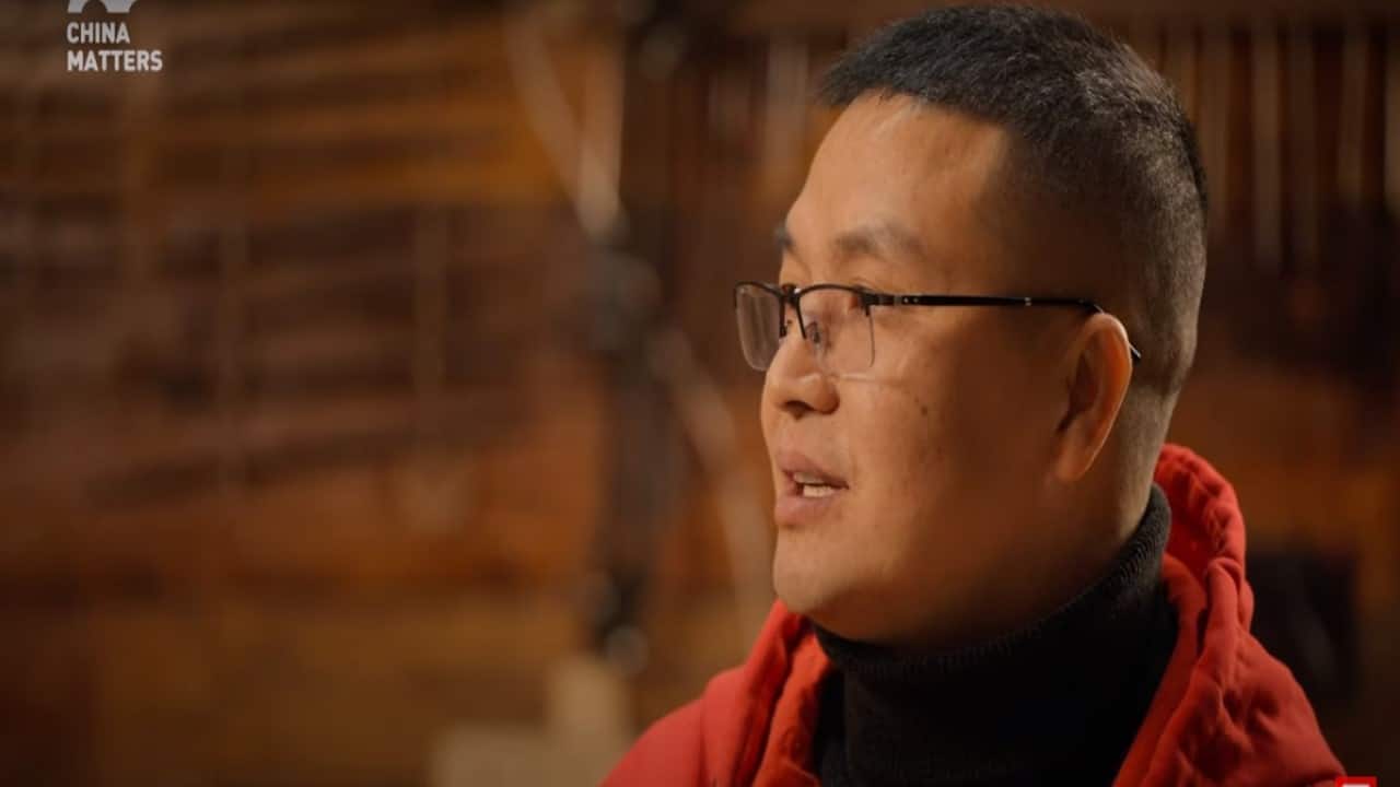 Zhang Weiyi, founder of Guitar Luthier. Screen Grab from YouTube (China Matters)