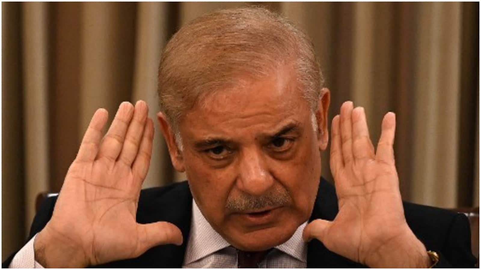 Viral video: Pakistan's PM candidate Shehbaz Sharif sends mics flying  during impassioned speeches