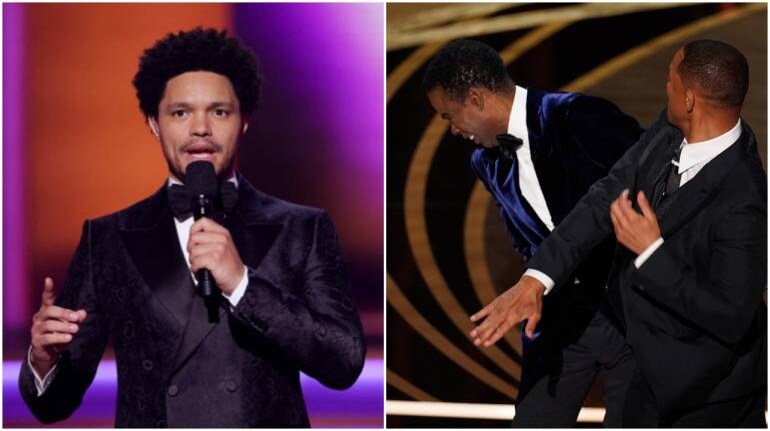 At Grammys, host Trevor Noah's dig at Will Smith for Oscars slap