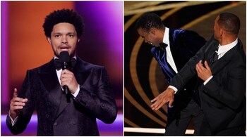 Grammys 2022 host Trevor Noah subtly brought up the Will Smith-Chris Rock row.