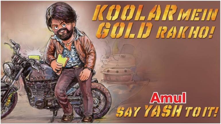 KGF Chapter 2': Amul celebrates film's success in latest ad 'Say Yash to it'