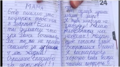 'See you in heaven': 9-year-old Ukraine girl's letter to dead mother