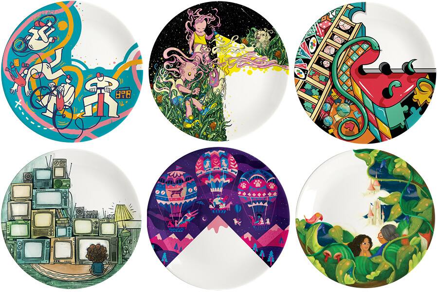 Chef Pooja Dhingra's three-fourth plates