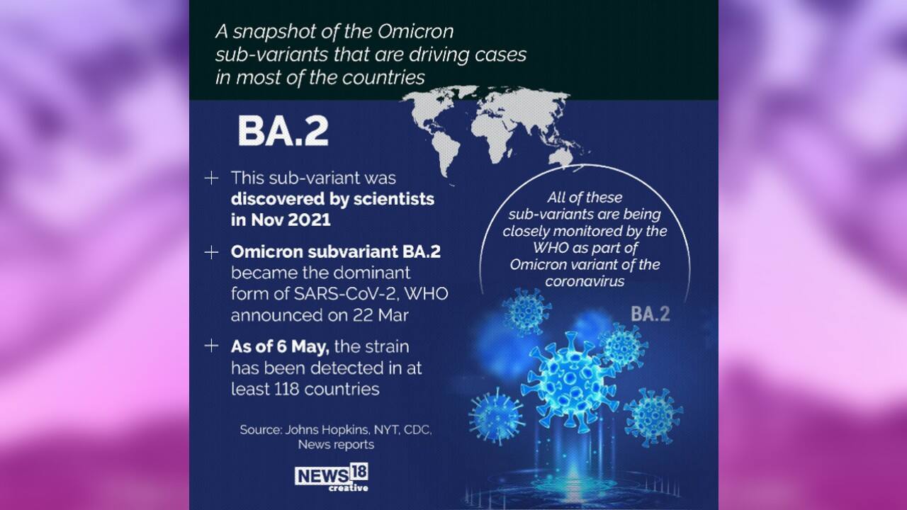 All of these sub-variants are being closely monitored by the World Health Organisation (WHO) as part of Omicron variant of the coronavirus. (Image: News18 Creative) All of these sub-variants are being closely monitored by the World Health Organisation (WHO) as part of Omicron variant of the coronavirus. (Image: News18 Creative)