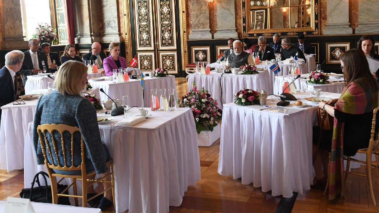 PM Narendra Modi attends second India-Nordic Summit in Denmark during two-day visit