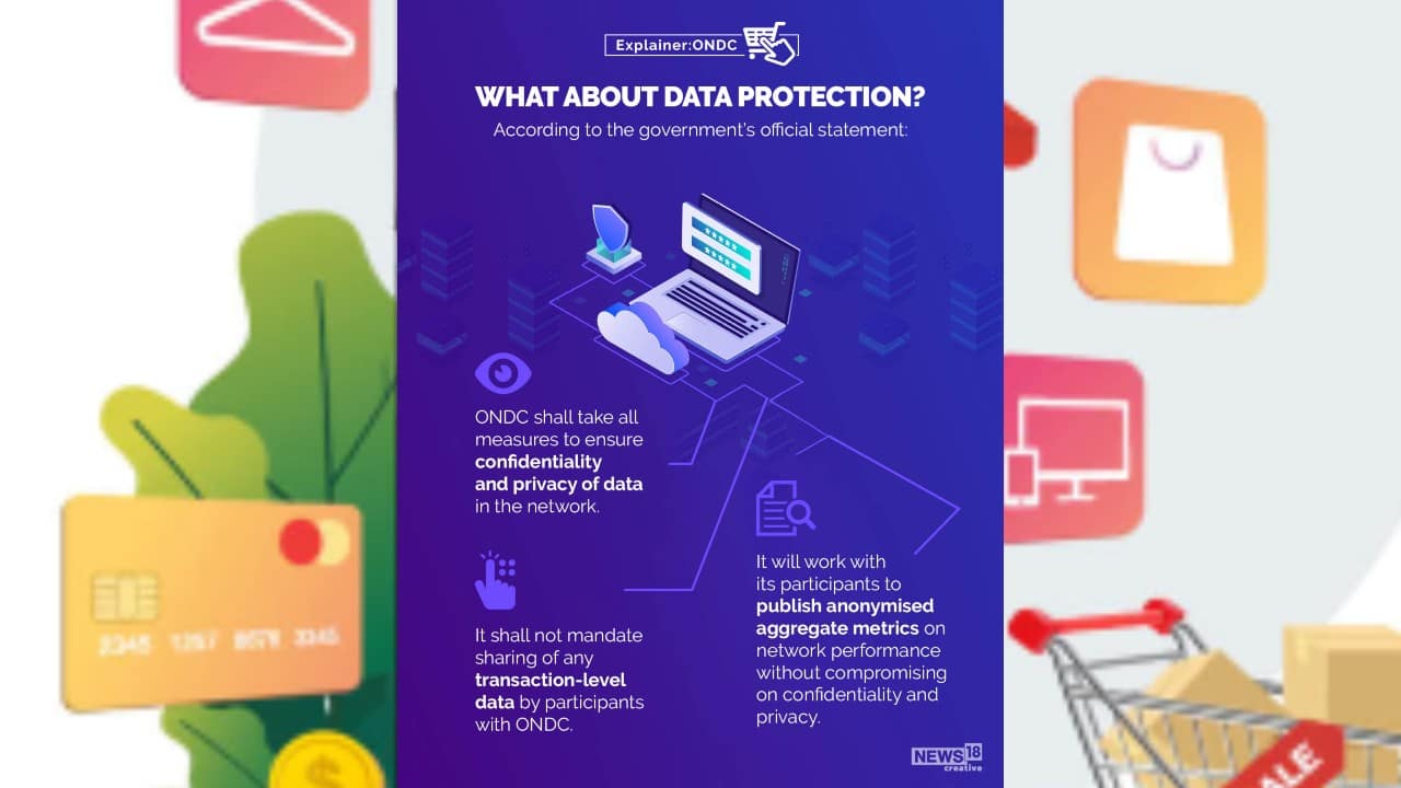 According to the government’s official statement, ONDC shall take all measures to ensure confidentiality and privacy of data in the network. (Image: News18 Creative) According to the government’s official statement, ONDC shall take all measures to ensure confidentiality and privacy of data in the network. (Image: News18 Creative)