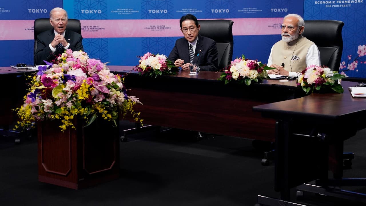 Biden, speaking at a news conference after holding talks with Japan’s Prime Minister Fumio Kishida, acknowledged the U.S. economy has “problems” but said they were "less consequential than the rest of the world has.” (Image: AP)