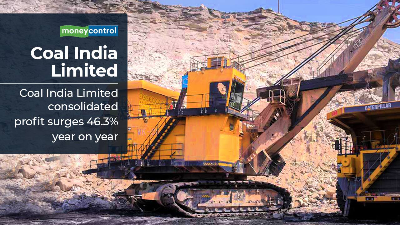 Coal India Limited consolidated profit surges 46.3 percent year on year. Coal India Limited consolidated profit surges 46.3 percent for the quarter to Rs 6,715 crore as against a profit of Rs 4,589 crore during the same period last year. The revenues were higher by 22.5 percent at Rs 32,707 crore compared to Rs 26,700 crore last year. The growth was aided by higher production and offtake coupled by the increase in average realizations. The company has recommended a final dividend of Rs 3 per equity share of Rs 10 each for the financial year 2021-22.