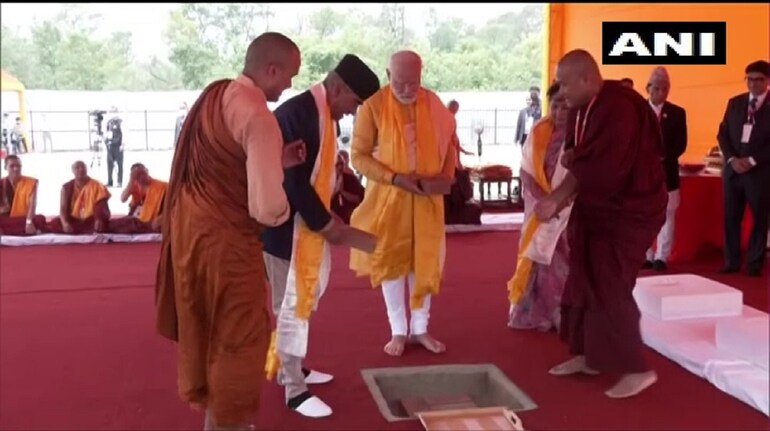 PM Modi lays foundation stone of India International Centre for Buddhist  Culture and Heritage in Nepal's Lumbini