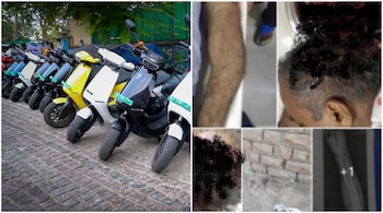 Pallav Maheshwari said his father was severely injured in an Ola electric scooter accident. (Image credit: Ola-Electric/Facebook, pallav-maheshwari/LinkedIn)