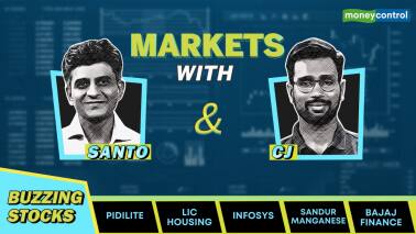 Markets with Santo and CJ | Stocks Buzz: Infosys, Bajaj Finance, Sandur Manganese, Pidilite, LIC Housing