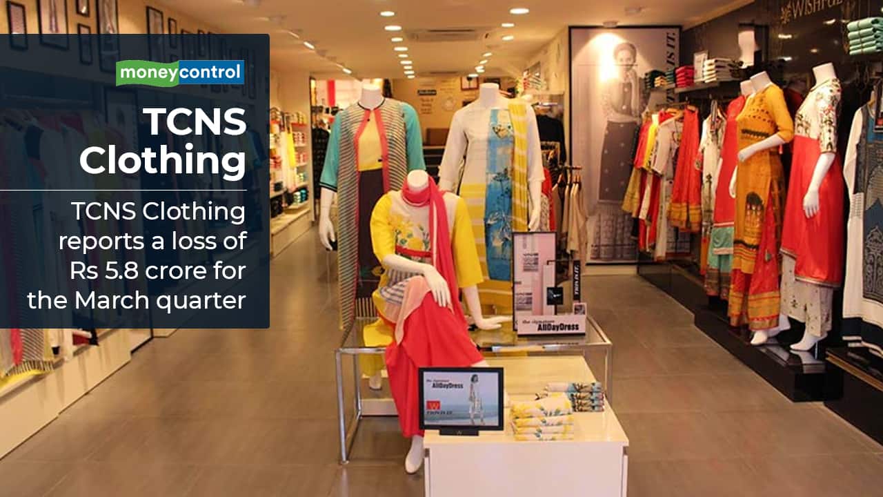 TCNS Clothing reports a loss of Rs 5.8 crore for the March quarter. TCNS Clothing reports a loss of Rs 5.8 crore for the March quarter against a profit of Rs 3.9 crore during the same period last year due to higher costs of raw materials, employee expenses, SG&A and other expenses. The company reported a year on year growth of 6 percent in its revenue for the quarter at Rs 234 crore.
