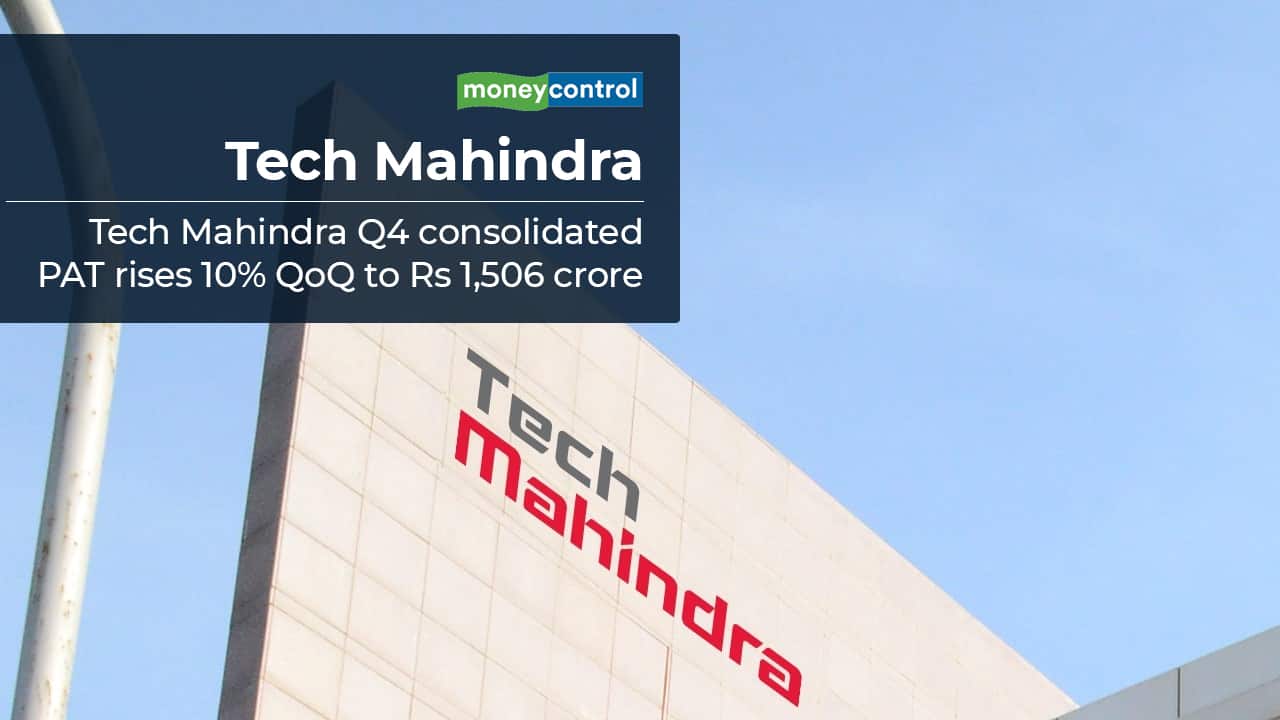 Tech Mahindra consolidated profit rises 10% sequentially . Tech Mahindra reported a 10 percent sequential rise in its consolidated net profit to Rs 1,506 crore for the quarter ended March, which was above analysts' expectations of Rs 1,411 crore. The IT services major reported a 5.8 percent quarter-on-quarter rise in consolidated revenue from operations to Rs 12,116 crore for the reported quarter. The firm won deals worth over $1 billion in the January-March period.