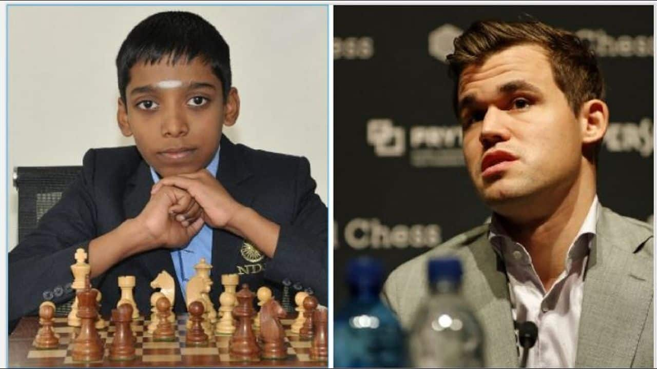 R Praggnanandhaa becomes the third Indian to defeat Magnus Carlsen 