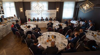 Union petroleum and natural gas minister Hardeep Singh Puri attended breakfast session in Davos with Indian Diaspora. "We discussed ways to channelise their social capital to promote philanthropy & entrepreneurship to benefit India," said Puri in a tweet. "India is moving faster than any other country 2wards a green transition. We are taking advantage of the current energy crisis to accelerate this transition," tweets Puri. (Image: Twitter @FollowCII)