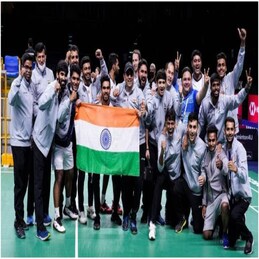 In photos: India creates history with first Thomas Cup title