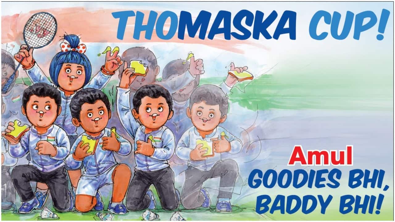 Thomaska Cup: Amul celebrates India's historic Thomas Cup win with topical ad