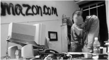 Jeff Bezos shared a throwback photo of the time when Amazon went public 25 years ago.