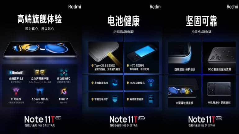 Xiaomi Redmi Note 11T Pro+ - Full phone specifications