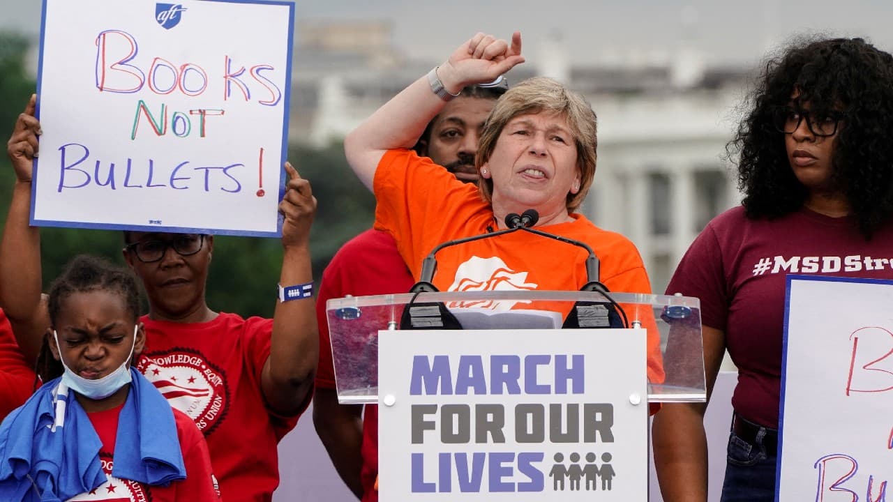 Biden told reporters in Los Angeles that he had spoken several times with Senator Chris Murphy, who is leading the Senate talks, and that negotiators remained &quot;mildly optimistic.&quot; (Image: Reuters)