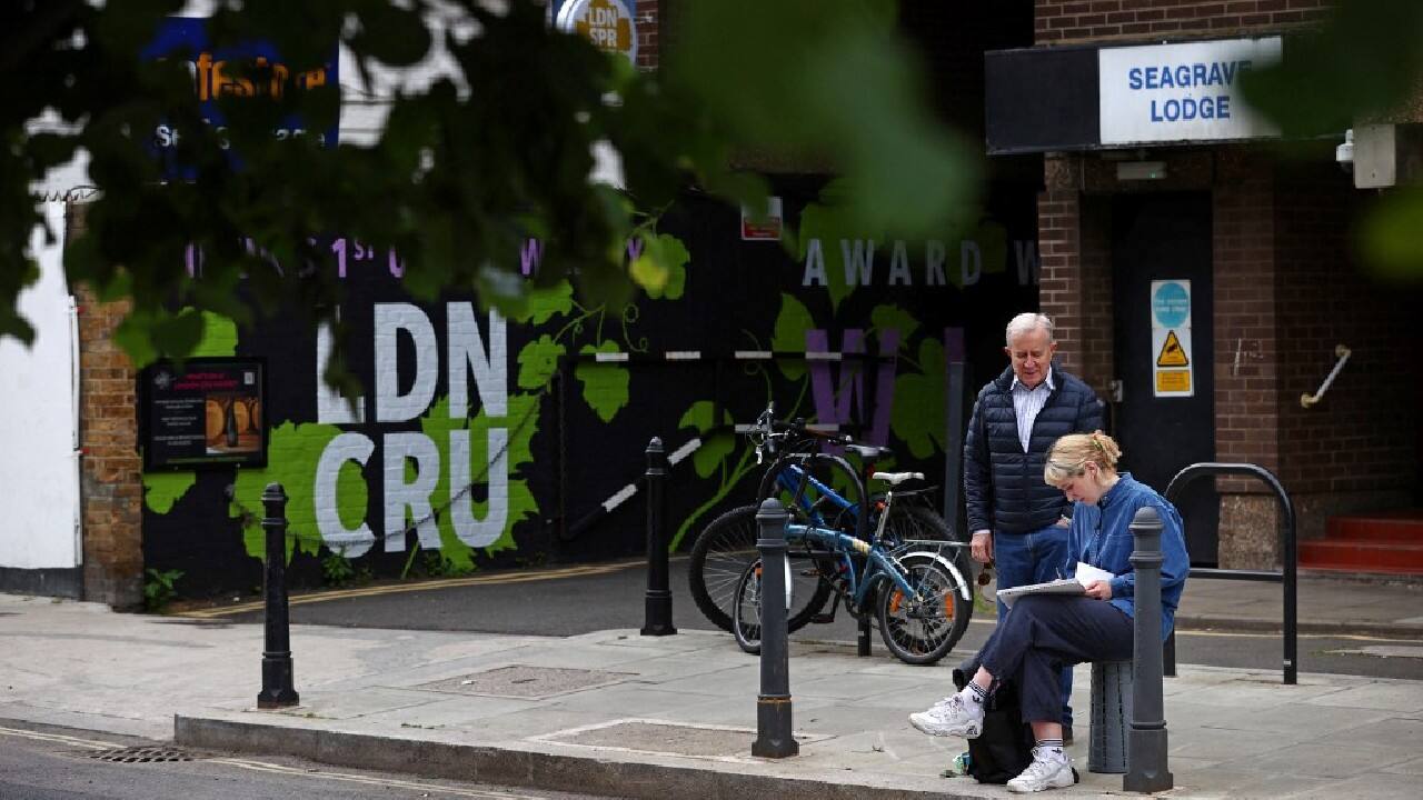 The project came about during the coronavirus pandemic when lockdown meant she was unable to work providing children's after-school art classes. &quot;It did kind of stem from just being, you know, a pub person, like that's where I socialise with my friends,&quot; she said. (Image: AFP)