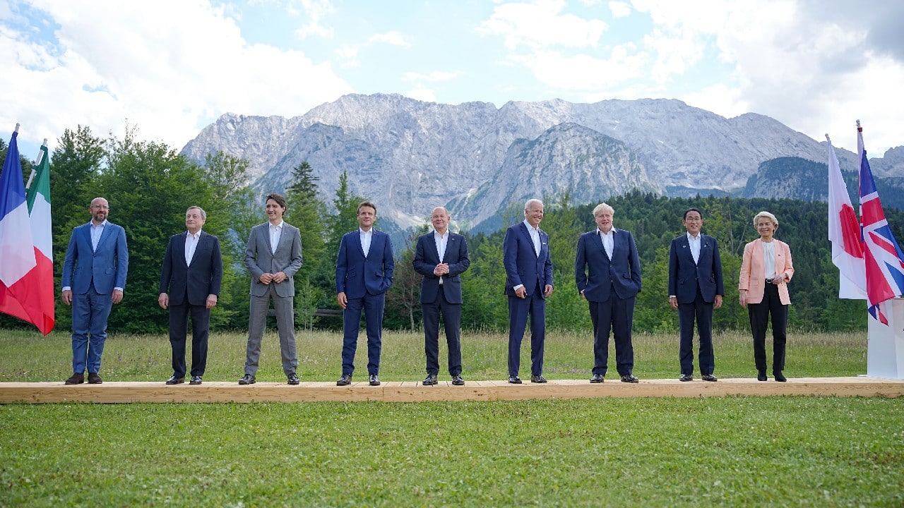 WHAT IS THE GROUP OF SEVEN? It's a group of wealthy democracies with large, advanced economies and high standards of living. Annual summits give leaders a chance to hash out common approaches on pretty much anything they want to talk about. The first summits in the 1970s were convened to deal with the first post-World War II recession, and focused on fiscal stimulus and exchange rates. Economic policy still tends to be front and center. Energy, terrorism, the Cold War and the environment have been major themes across the group's history. The members are: Canada, France, Germany, Italy, Japan, the United Kingdom, and the United States. European Union officials also attend. (Image: AP)