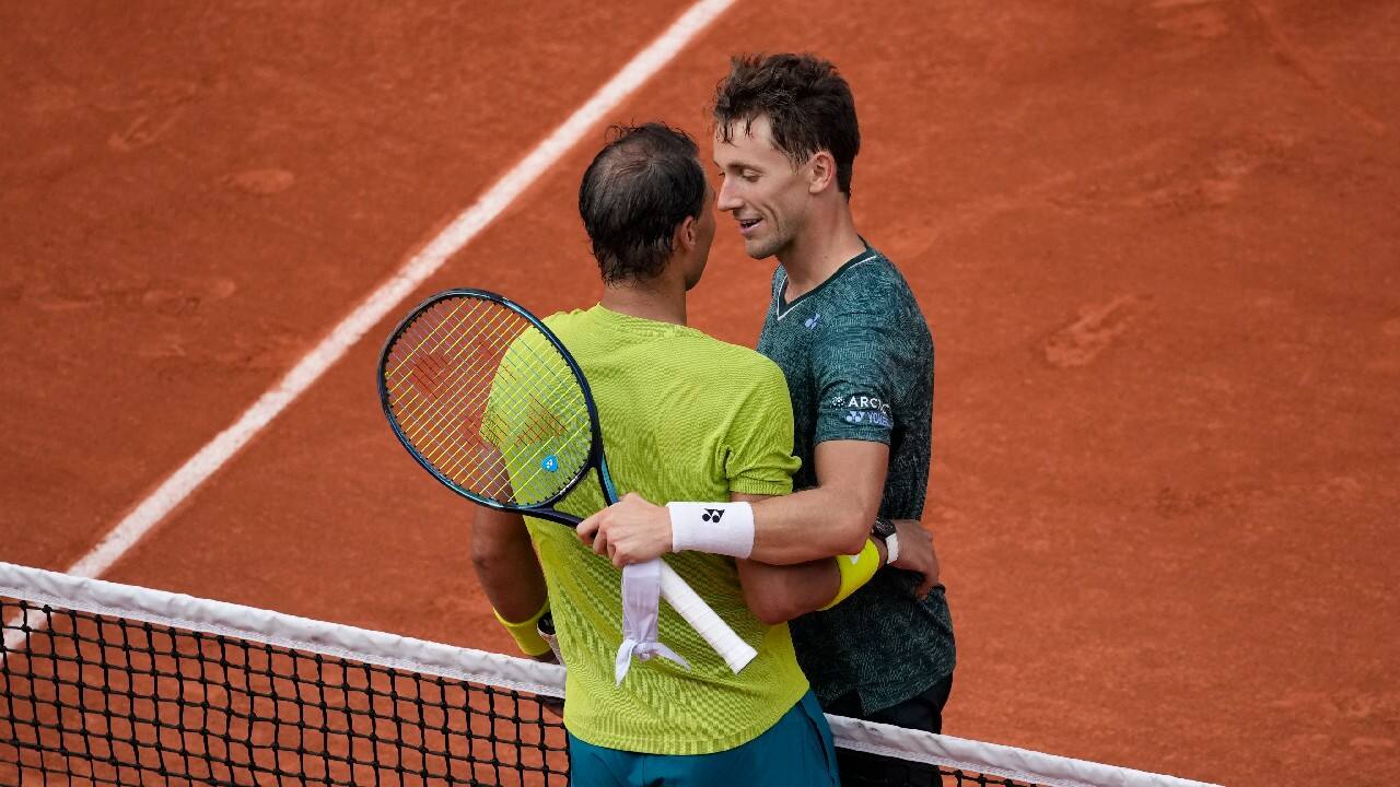 Ruud led 3-1 in the second set, a deficit that spurred Nadal to raise his level - he took the last 11 games. Nadal played so crisply and cleanly, accumulating more than twice as many winners as Ruud, 37 to 16. Nadal also committed fewer unforced errors, making just 16 to Ruud's 26. (Source: AP)