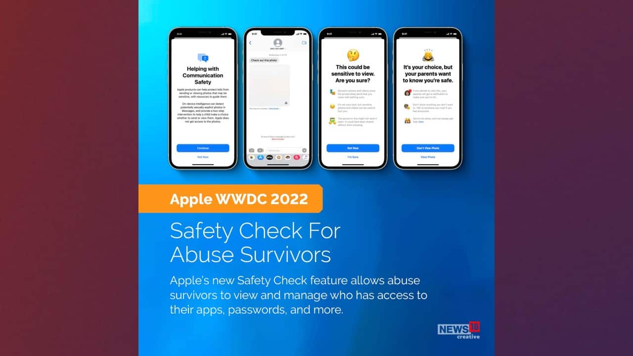 Apple’s new Safety Check feature allows abuse survivors to view and manage who has access to their apps, passwords and more.