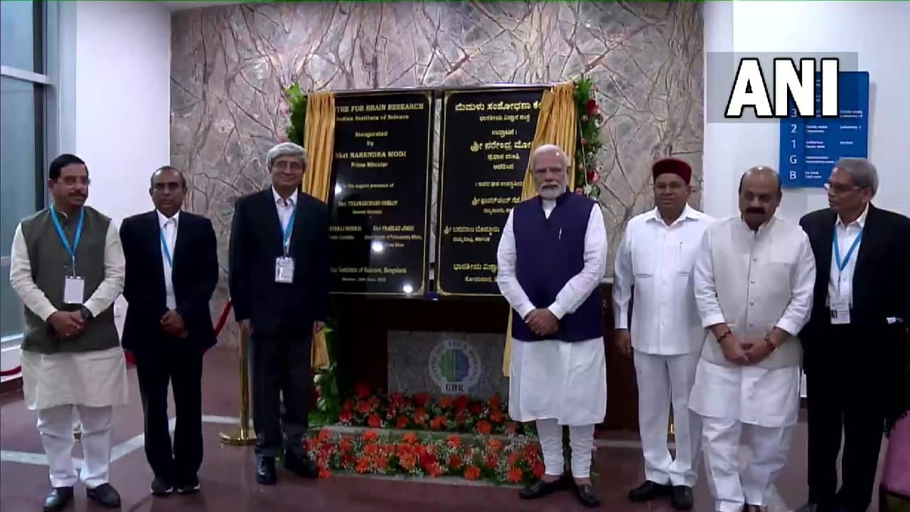 Prime Minister Narendra Modi inaugurated the Centre for Brain Research at Indian Institute of Science, Bengaluru, on June 20. The Centre is developed as a one of its kind research facility and focuses on conducting vital research to provide evidence-based public health interventions to manage age-related brain disorders. (Image: Twitter @ANI)