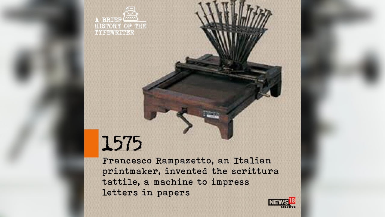 Italian printmaker Francesco Rampazetto invented the scrittura tattile, a machine to impress letters in papers, in 1575. (Image: News18 Creative)