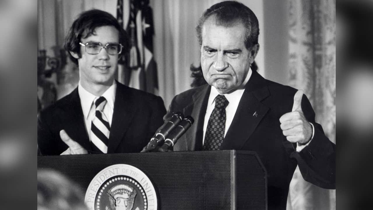 To avoid impeachment proceedings, Nixon announces his resignation on August 8, a first in the United States. (File image: AFP)