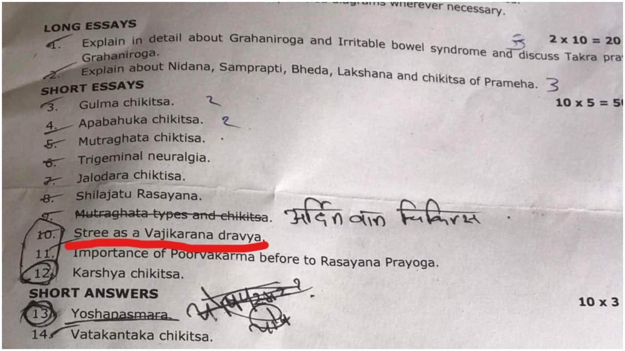 Women as aphrodisiac item Essay topic in Ayurveda exam draws