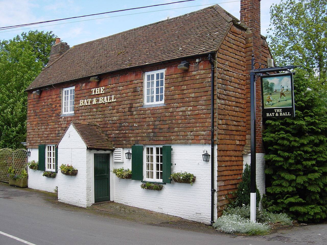 Bat & Ball Inn. (Image: BenShade at English Wikipedia via Wikimedia Commons CC3.0)