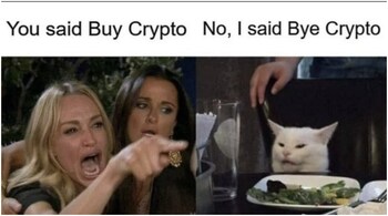 Bitcoin tumbled to an 18-month low on Monday, sparking memes online. (Image credit: scannergr1/Twitter)