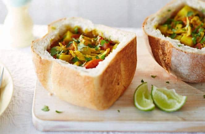 Bunny Chow is an iconic Duban specialty