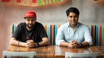 Chintan Pandya (left) and Roni Mazumdar co-own Dhamaka in New York. (Photo: Clay Williams)