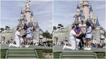 A video shows a Disneyland employee interrupting a couple's marriage proposal (Image credit: larrypotterxxx/Twitter)